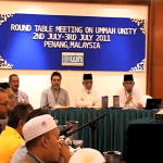 Round table meeting on Ummah Unity, 2011
